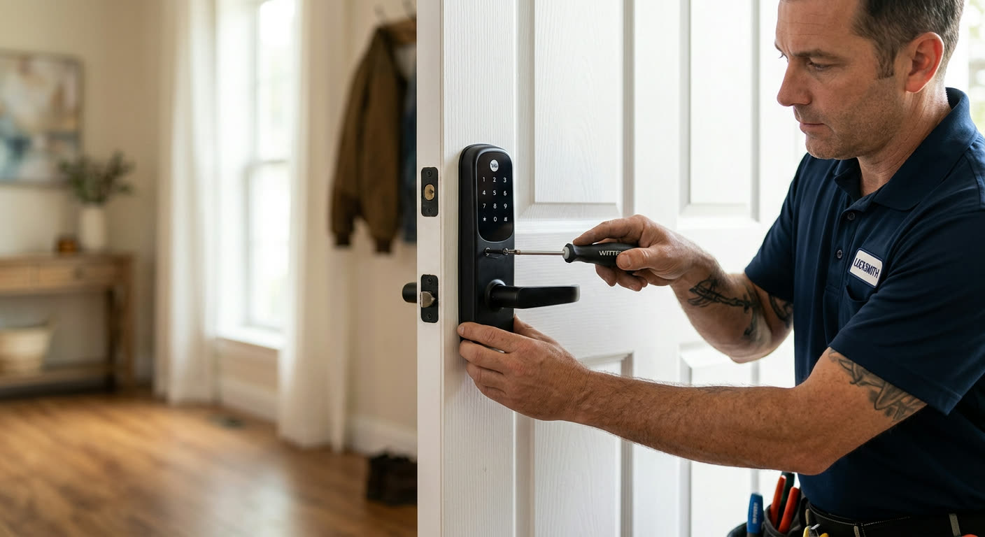 Home deadbolt work